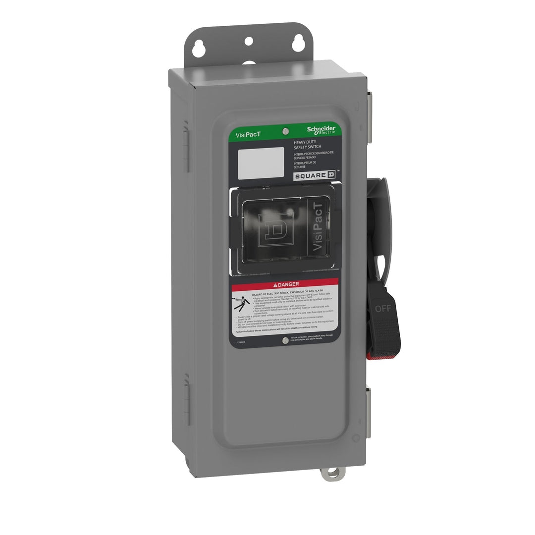 Square D VHU361AWKGL - Non-Fusible Disconnect Switch 600VAC/30A 3-Pole (NEMA 12)