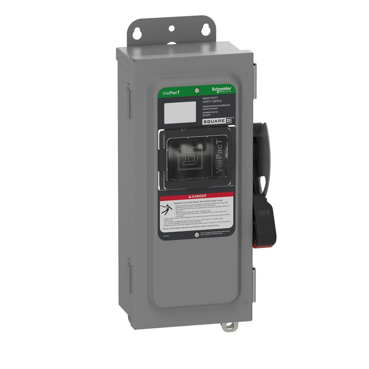 Square D VHU361AWKGL - Non-Fusible Disconnect Switch 600VAC/30A 3-Pole (NEMA 12)