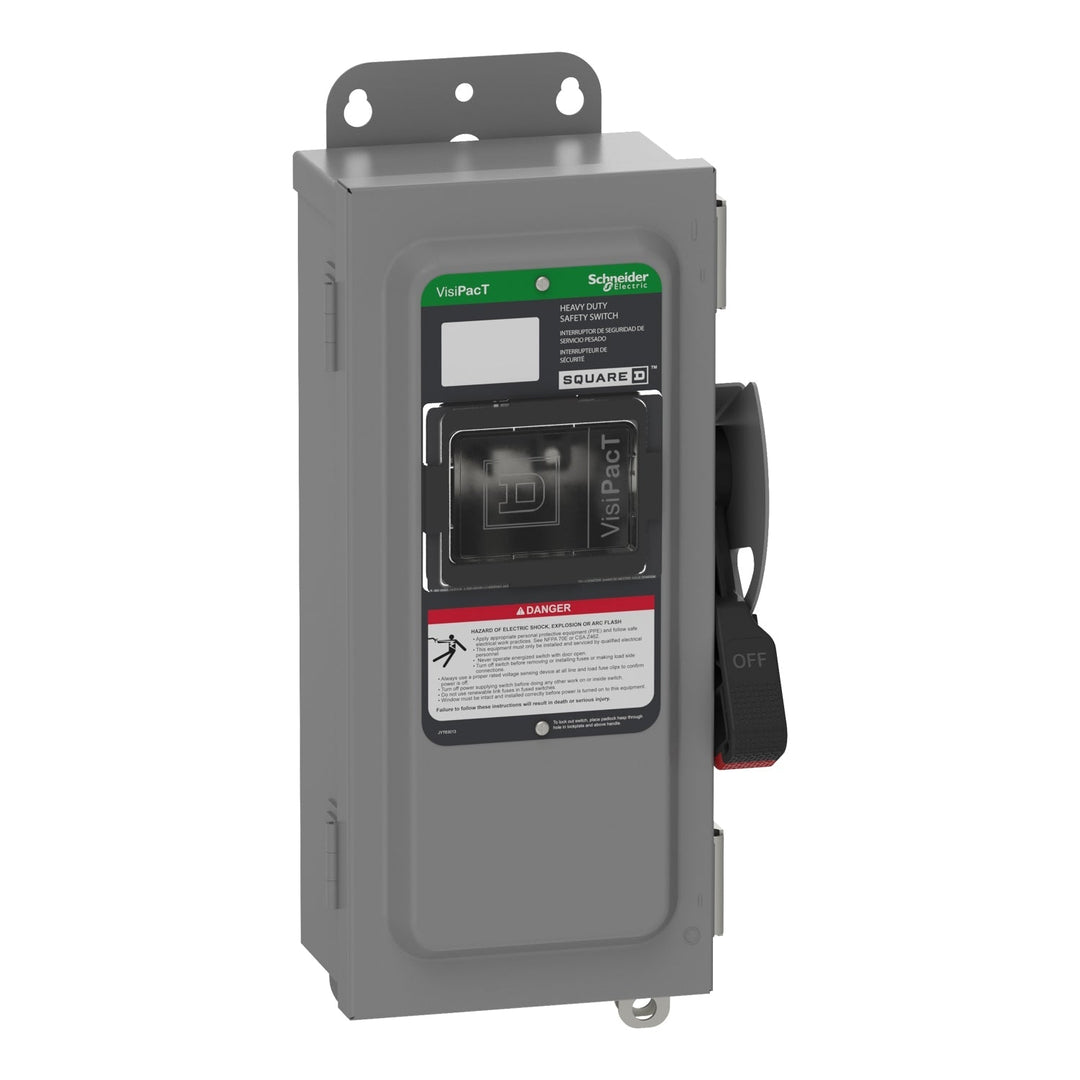 Square D VHU361NAWKGL - Non-Fusible Disconnect Switch 600V/30A 3-Pole (NEMA 12)