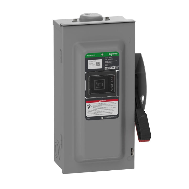 Square D VHU362RBGL - Non-Fusible Disconnect Switch 600V 60A (3-Phase NEMA 3R)