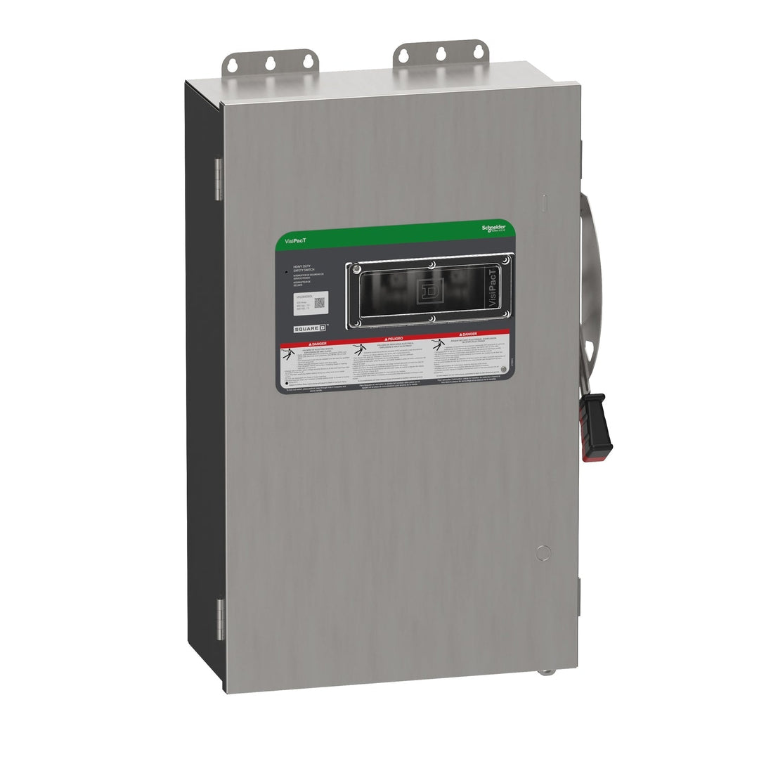 Square D VHU364DSGL - Non-Fusible Disconnect Switch 600V/200A (3-Pole NEMA 4X)