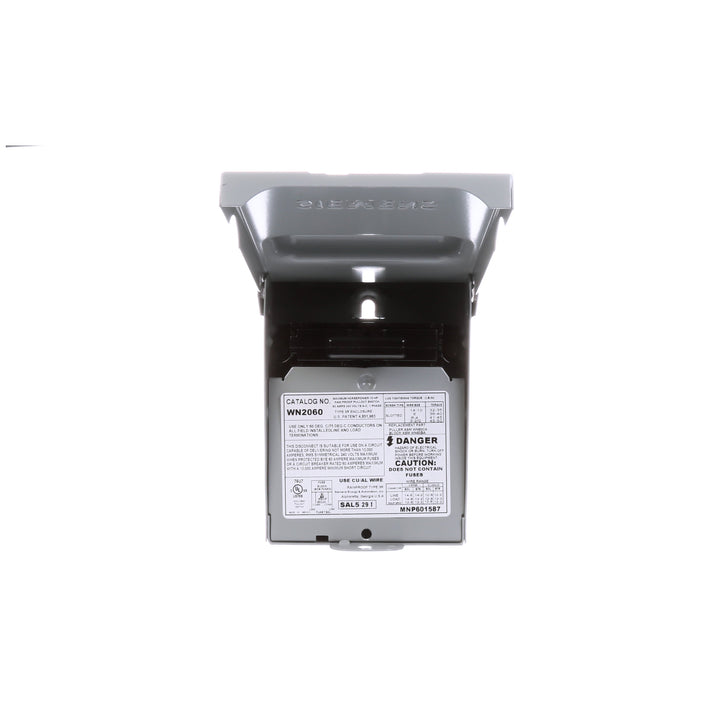 Siemens WN2060 - Non-Fusible Disconnect Switch 240V 60A (NEMA 3R Enclosure)