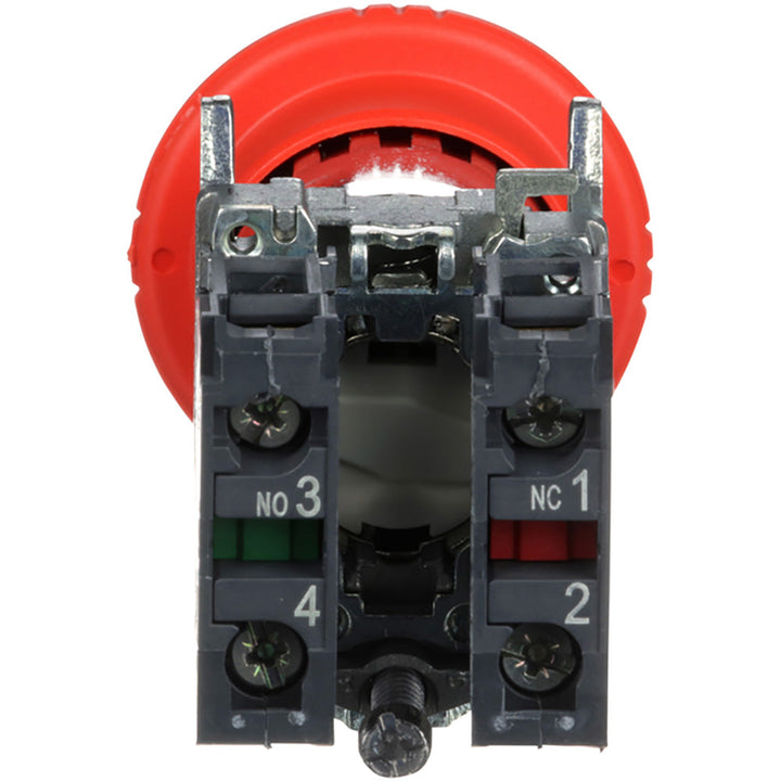 Schneider Electric XB4BS8445 - Emergency Stop Switch 600V AC/DC (10A Resistive, IP65 Enclosure)