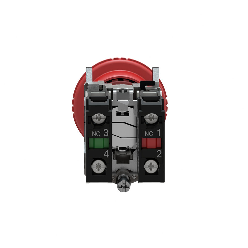 Schneider Electric XB4BS8445 - Emergency Stop Switch 600V AC/DC (10A Resistive, IP65 Enclosure)