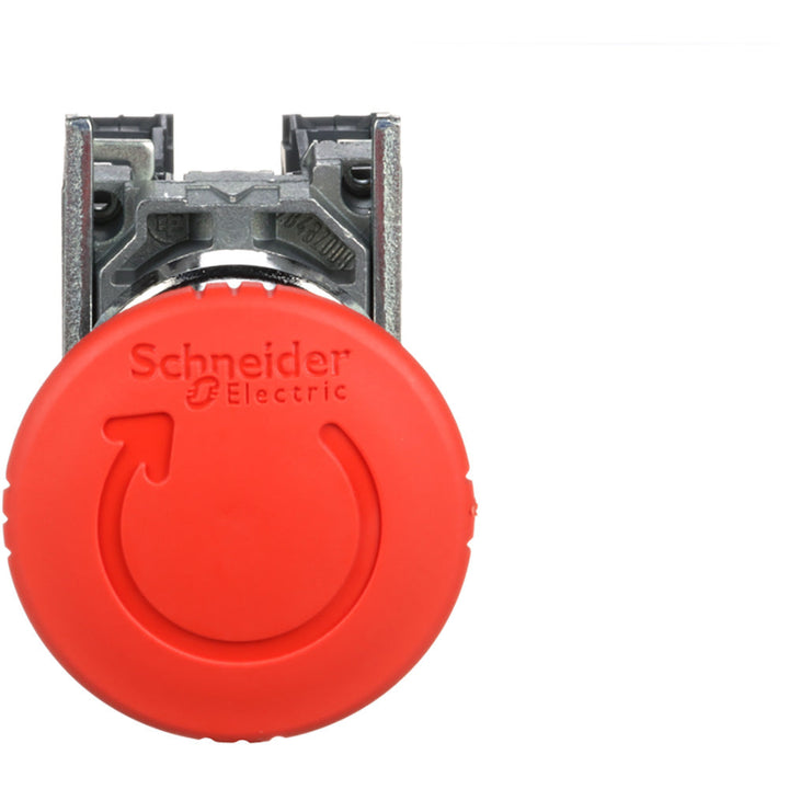Schneider Electric XB4BS8445 - Emergency Stop Switch 600V AC/DC (10A Resistive, IP65 Enclosure)