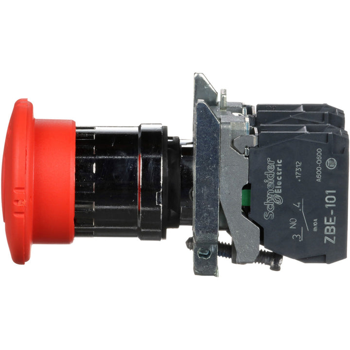 Schneider Electric XB4BS8445 - Emergency Stop Switch 600V AC/DC (10A Resistive, IP65 Enclosure)