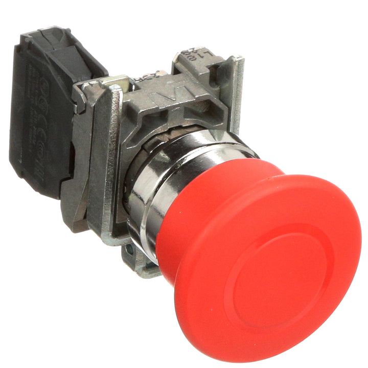 Schneider Electric XB4BT842 - Emergency Stop Switch 600V AC/DC (10A, EN/ISO 13850 Certified)