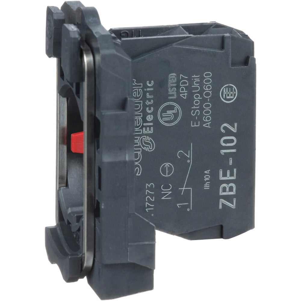 Schneider Electric ZB5AZ102 - Contact Block 600V AC/DC (6A Resistive Load)