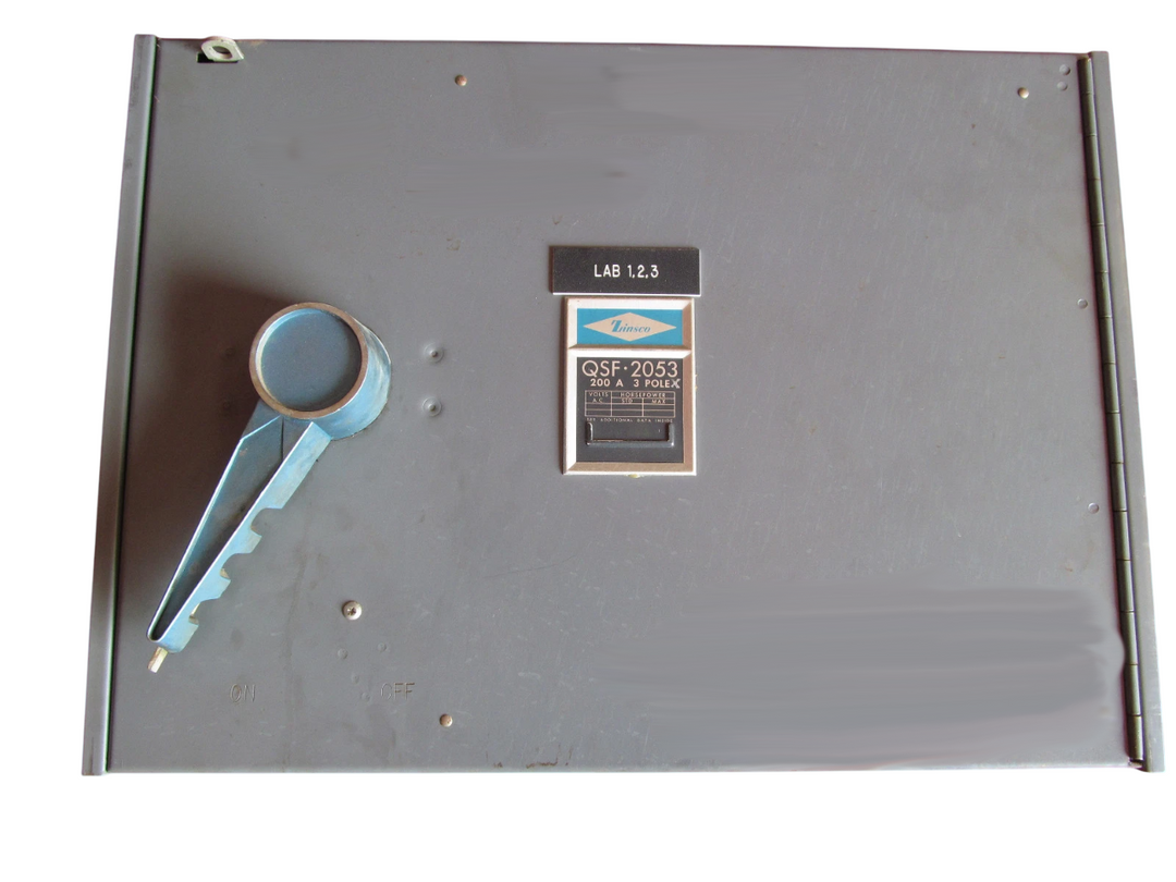 Zinsco QSF2053-BLUE-HANDLE - Fusible Safety Switch 200A 600V (3-Pole NEMA 1)