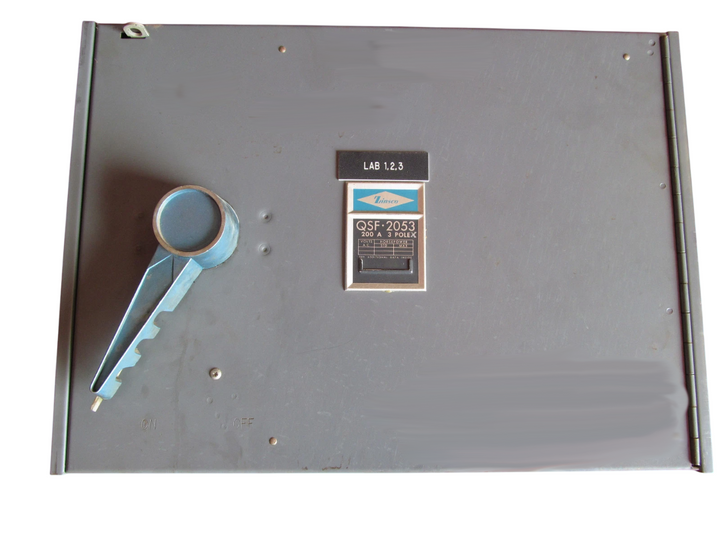 Zinsco QSF2053-BLUE-HANDLE - Fusible Safety Switch 200A 600V (3-Pole NEMA 1)