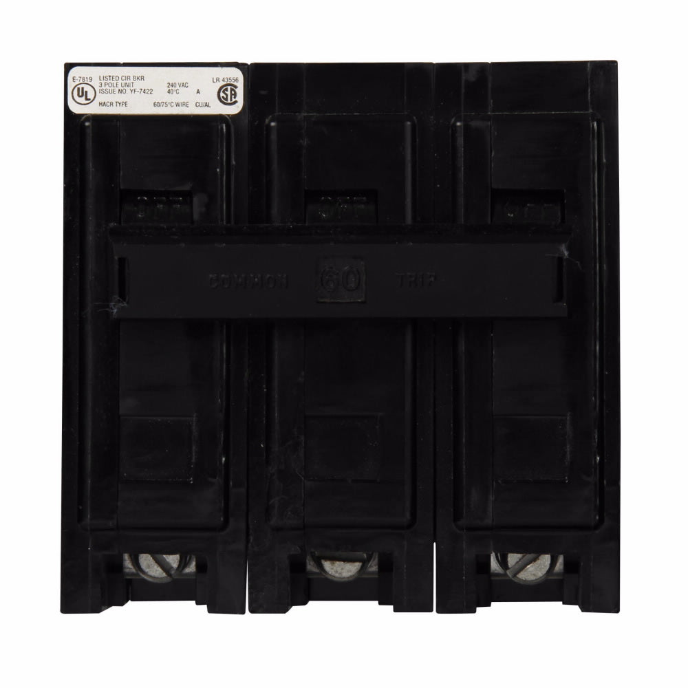 Cutler Hammer BAB3060HS - 3-Pole 60A Circuit Breaker (10kA AIC)