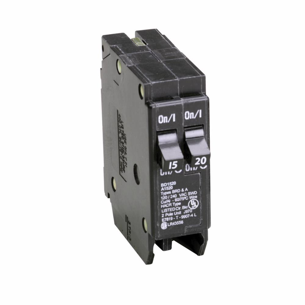 Eaton BD1520 - Tandem Circuit Breaker 20A 120V (10kA AIC)