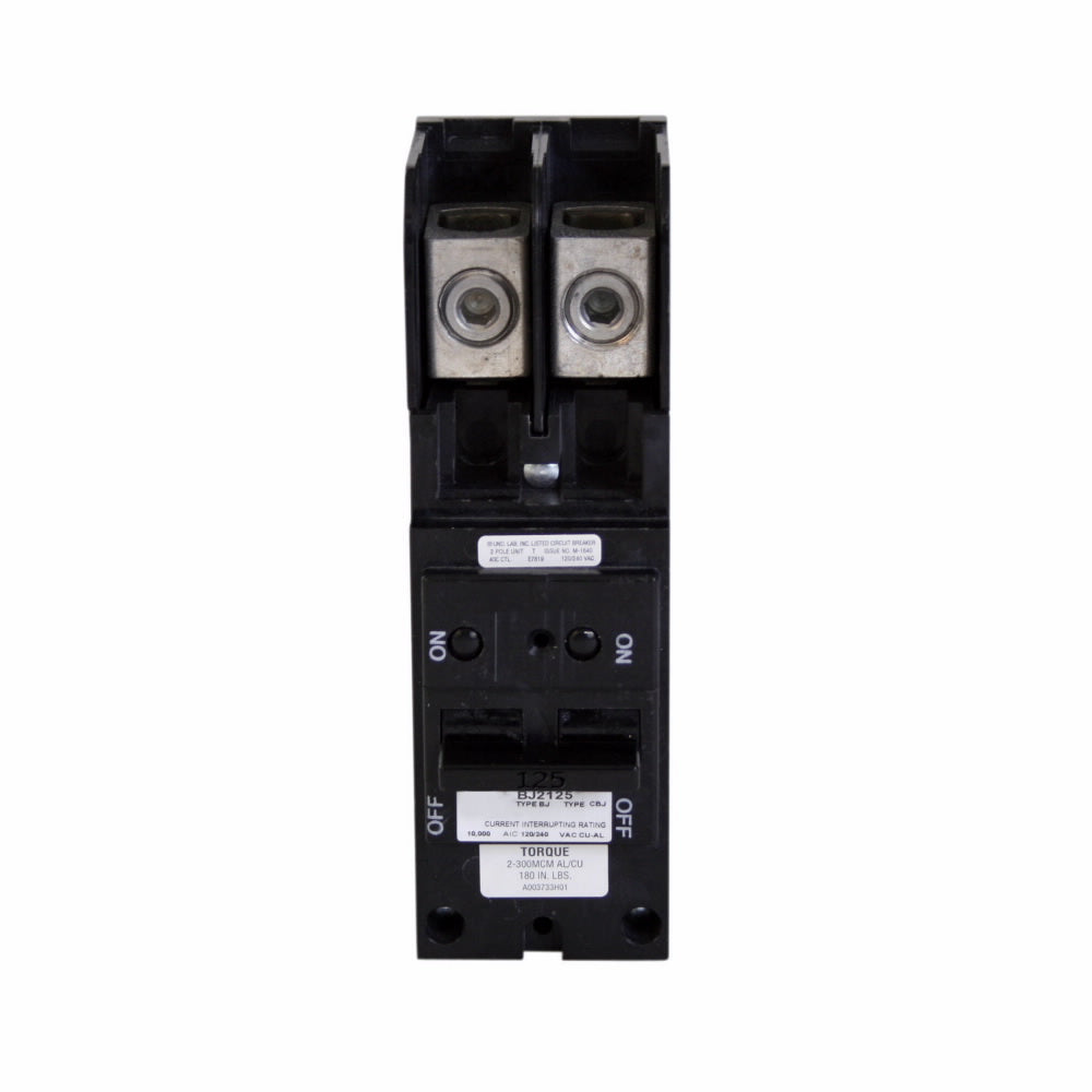 Cutler-Hammer BJ2125 - 125A Molded Case Breaker (240V, 10kA AIC)