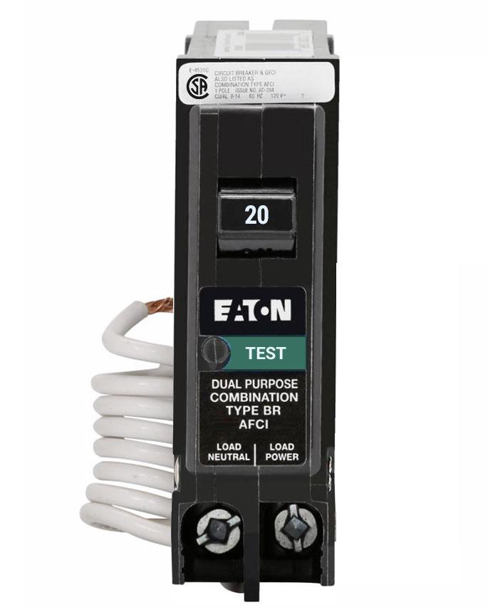 Eaton BRN120AF - BR Circuit Breaker 20A 1-Pole 120V