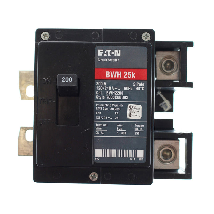 Cutler Hammer BWH2175 - Molded Case 175A 240V 2-Pole