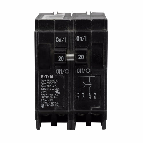 Cutler Hammer BWH2225 - Molded Case Circuit Breaker 225A 2P (25kA AIC)
