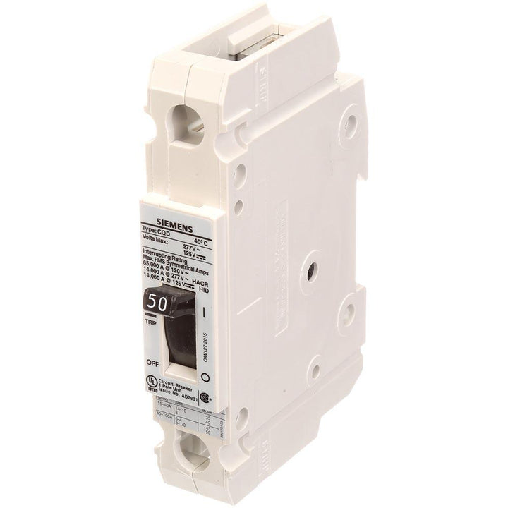 Siemens CQD150 - Molded Case Breaker 50A 277V 1P