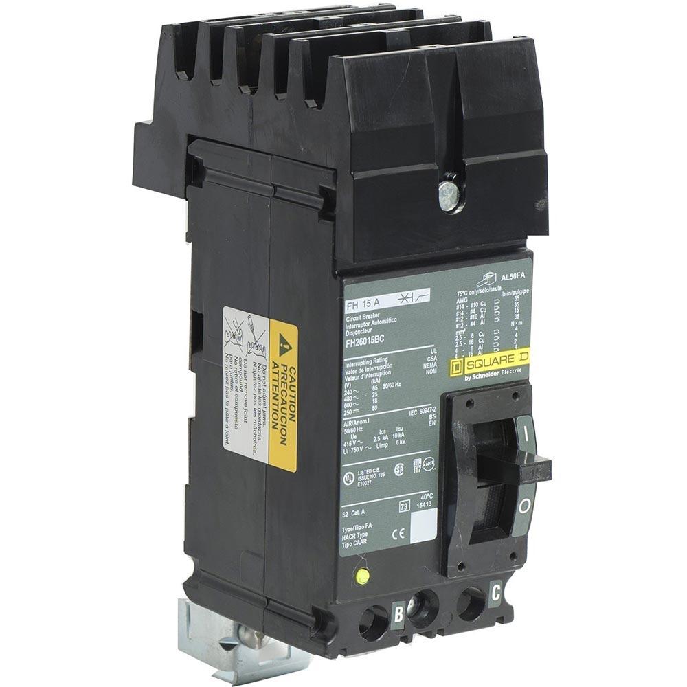Square D FH26015BC - Molded Case Circuit Breaker (15A, 600V)