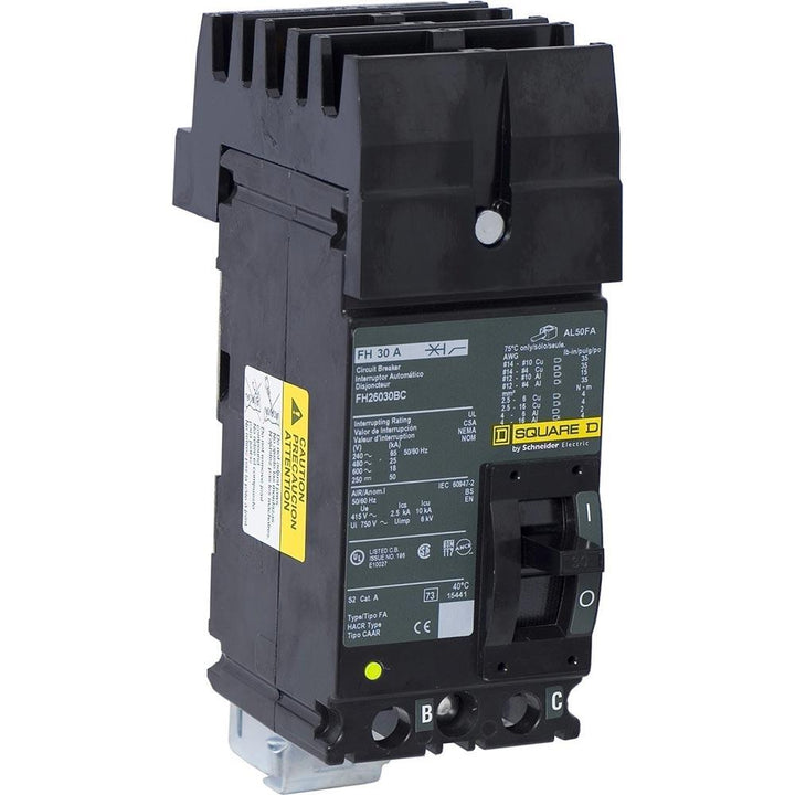 Square D FH26030BC - Molded Case Circuit Breaker, 30A 2-Pole
