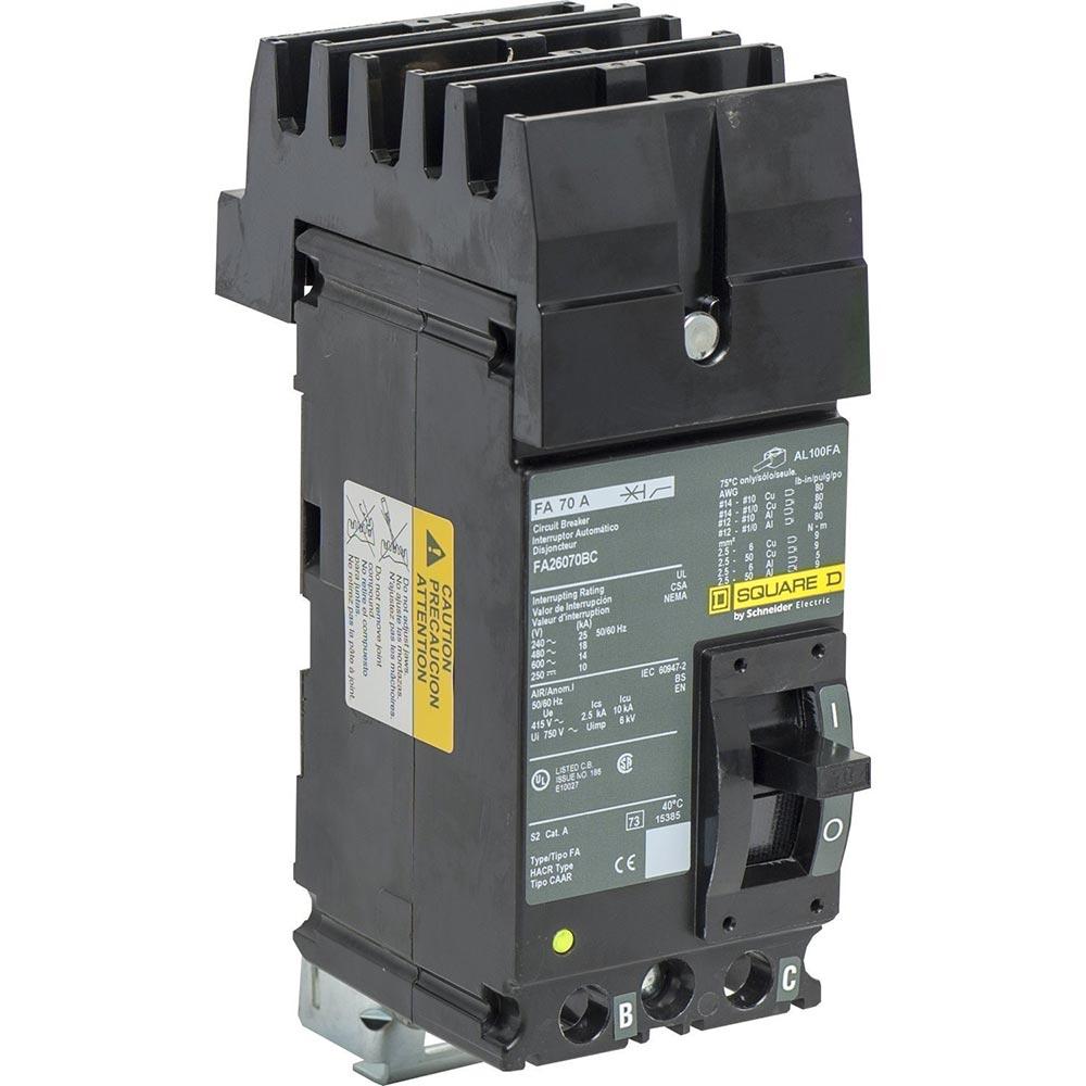 Square D FH26060BC - Molded Case Breaker 60A 600V 2-Pole
