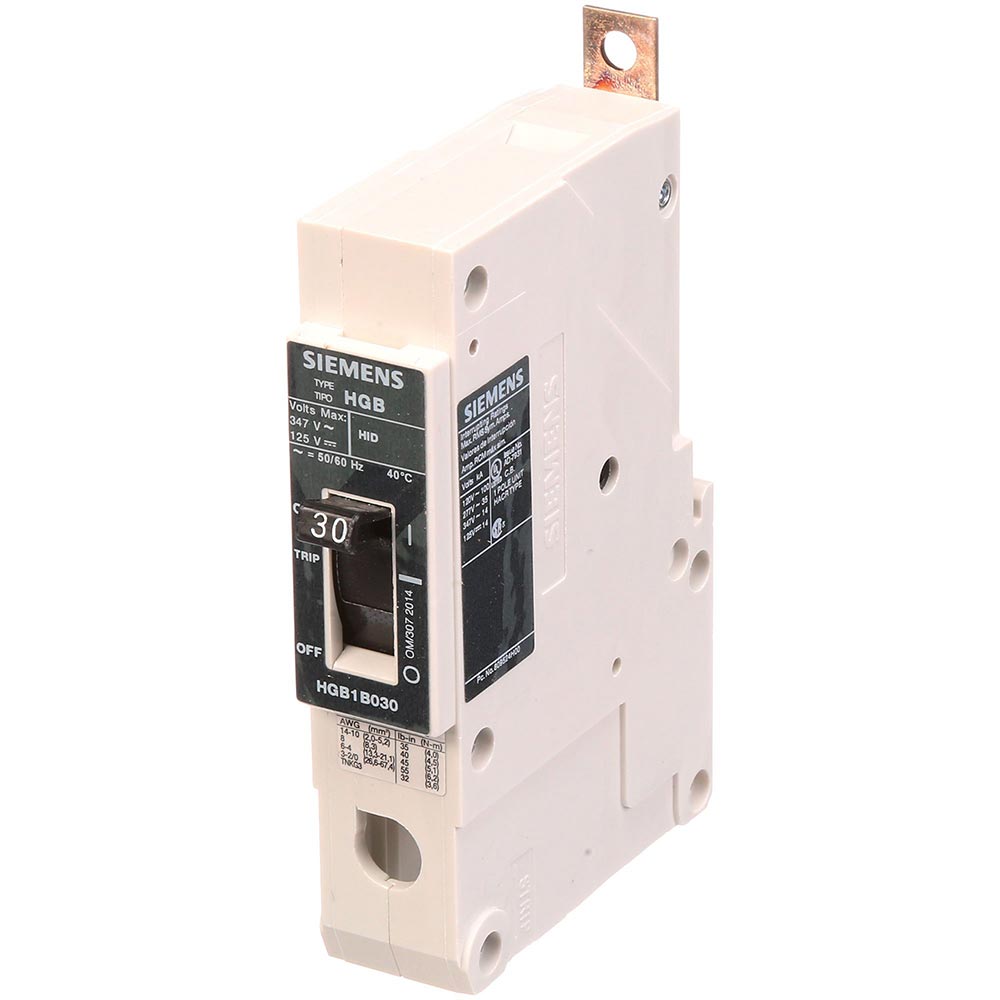 Siemens HGB1B030B - Molded Case Breaker 30A 347V (35kA AIC)