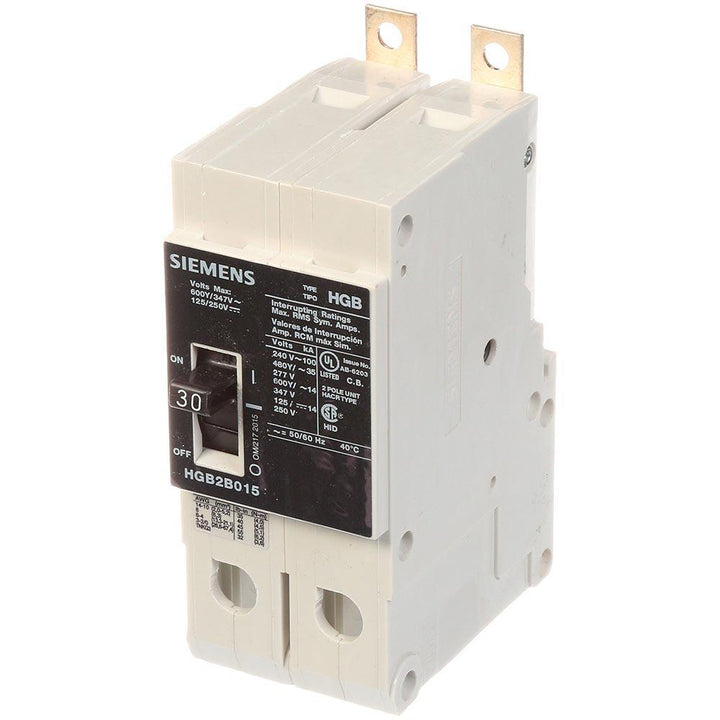Siemens HGB2B030B - Molded Case Circuit Breaker 30A 600V 2-Pole