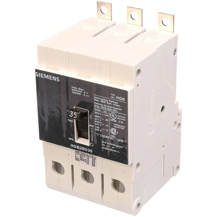Siemens HGB3B035B - Molded Case Circuit Breaker 35A 600V 3P