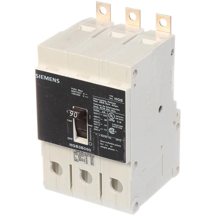 Siemens HGB3B090B - Molded Case Circuit Breaker 90A 600V 3P