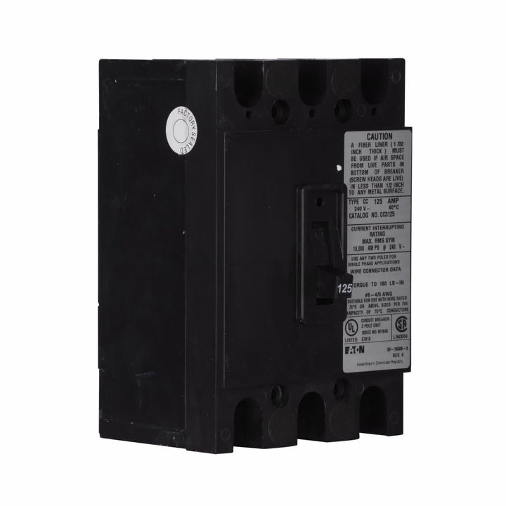 Cutler Hammer CC3150 - 3-Pole Molded Case Breaker 150A 240V