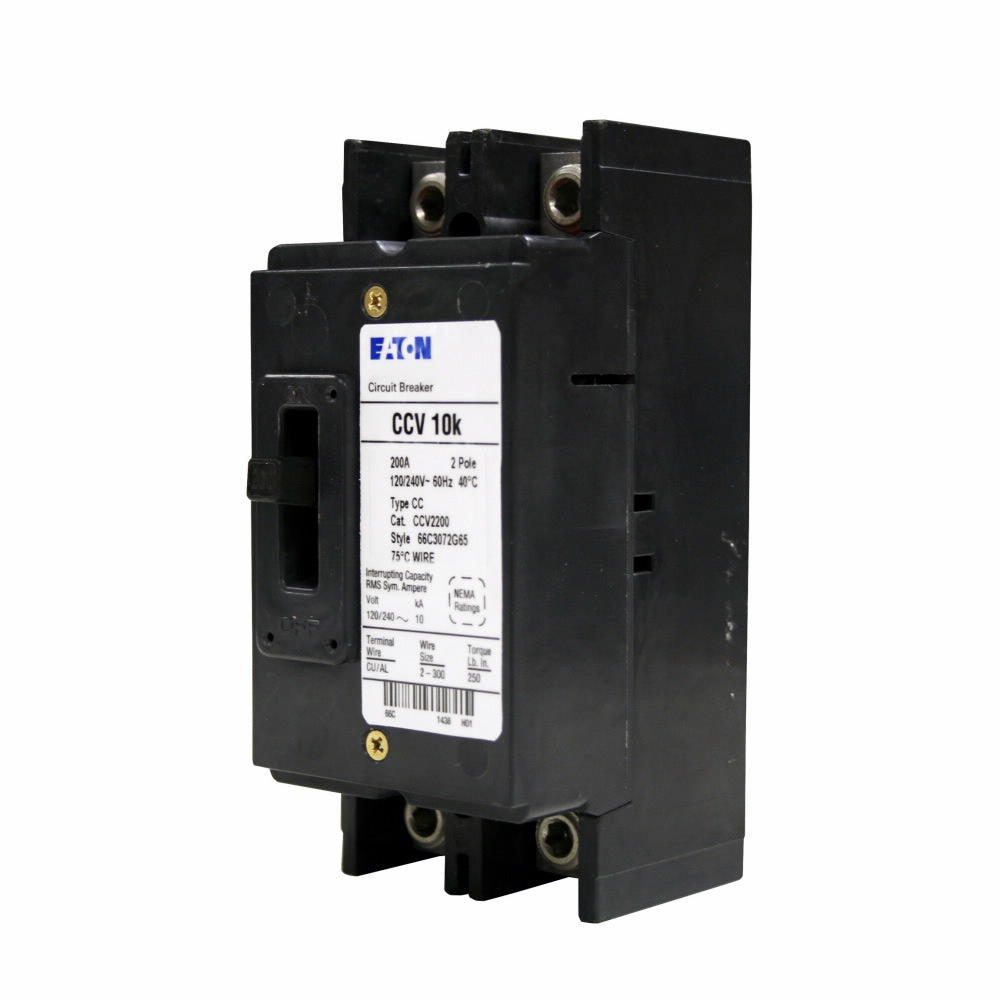 Cutler Hammer CCV2175 - Molded Case Breaker 175A 2-Pole (10kA AIC)