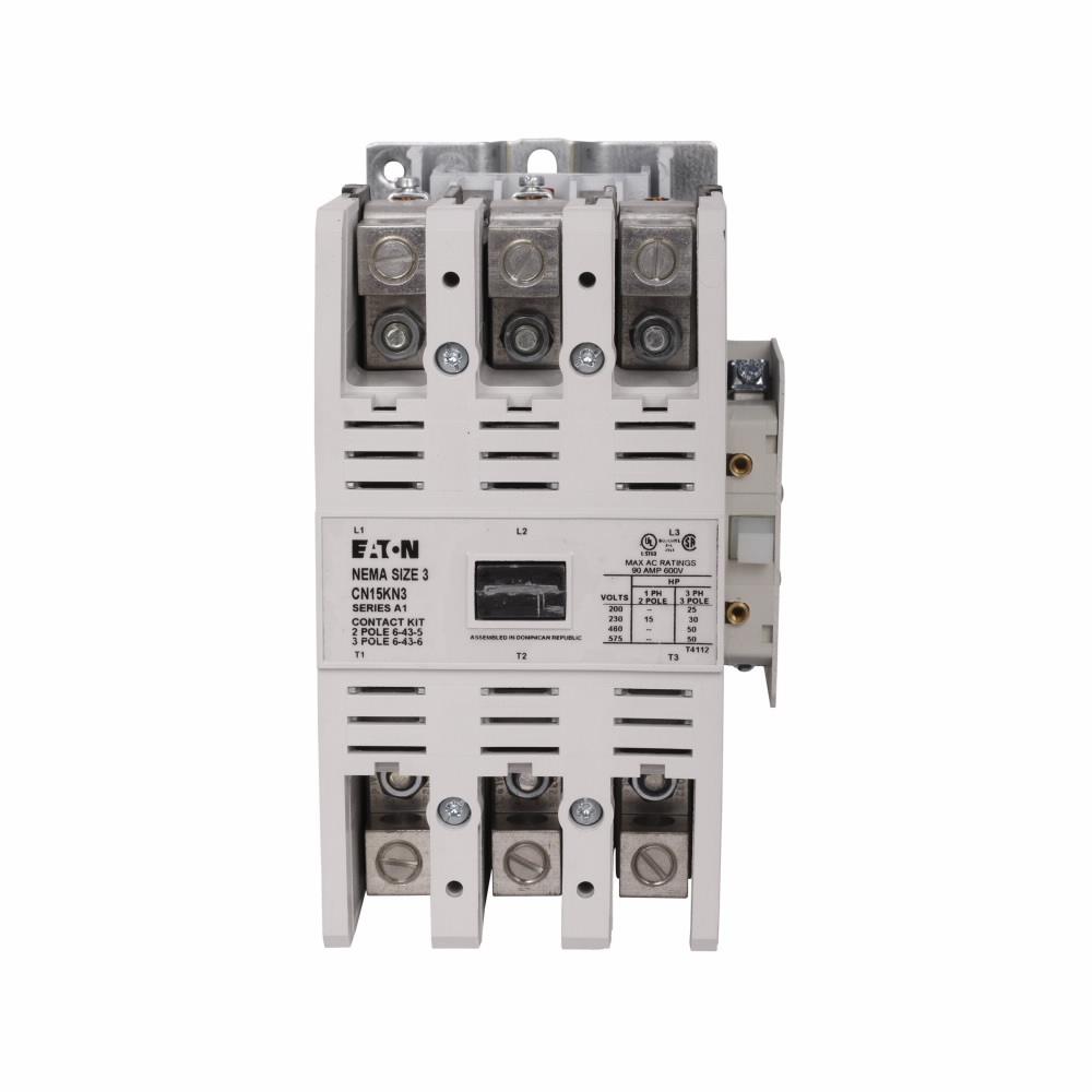 Cutler Hammer CN15KN3A - 3-Pole Contactor 90A 600V