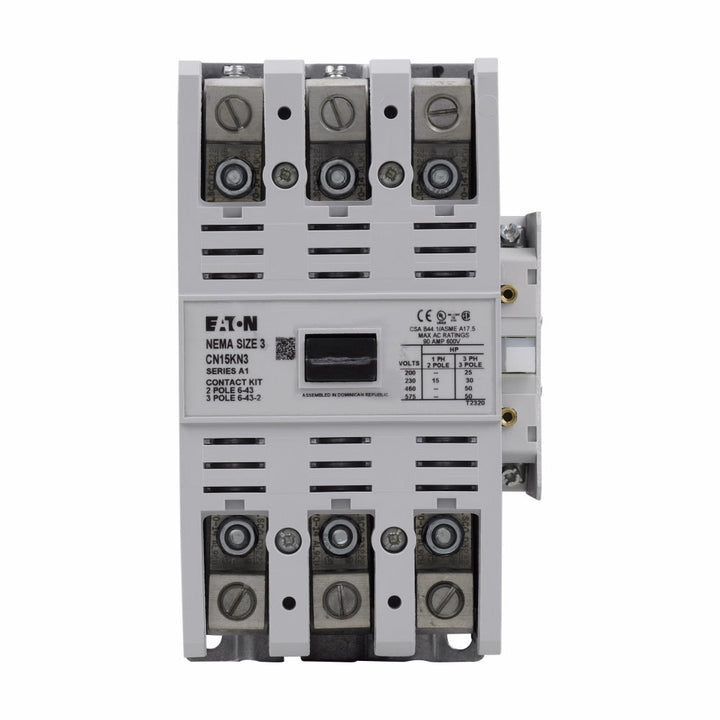 Cutler Hammer CN15KN3A - 3-Pole Contactor 90A 600V