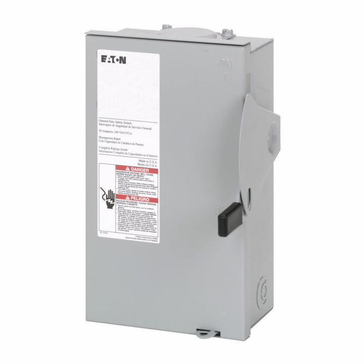 Cutler Hammer DG221NRB - Fusible Disconnect Switch 240V/30A (100kA AIC @240V)
