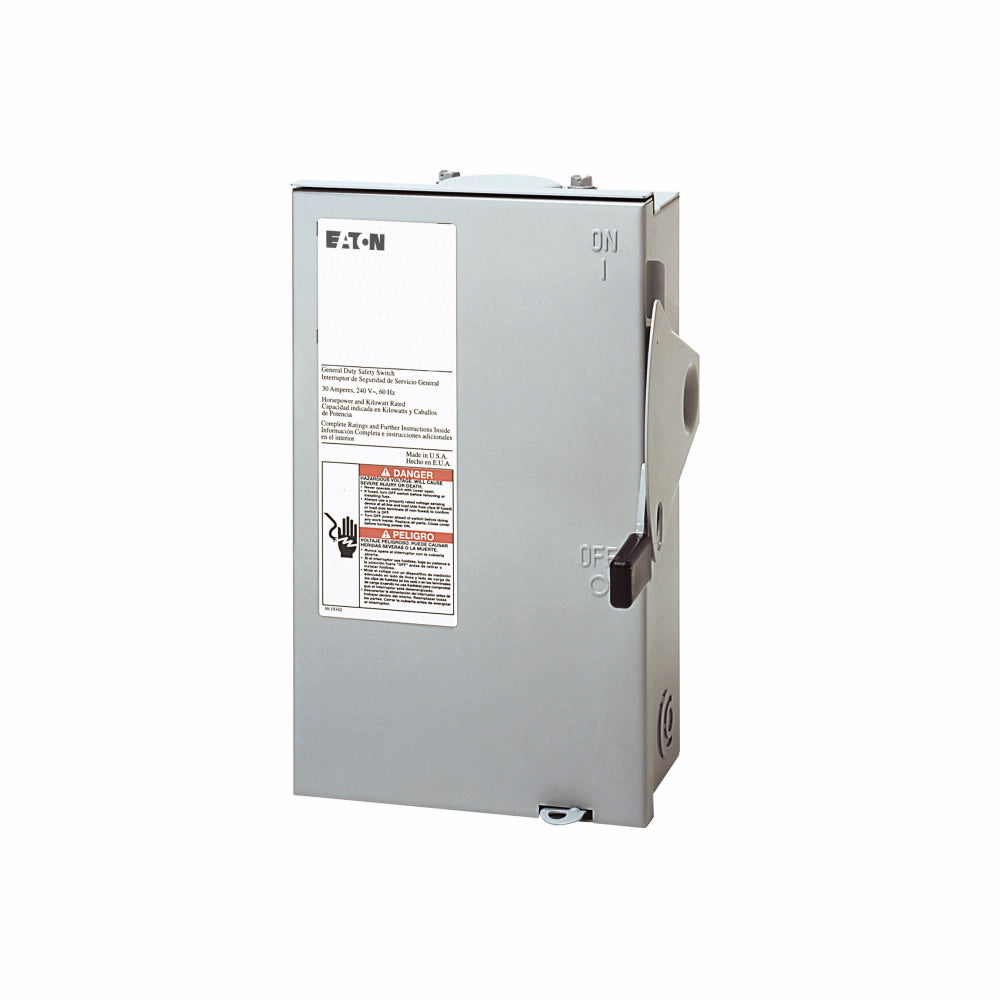 Cutler Hammer DG221URB - Non-Fusible Disconnect Switch 30A@240V (100kA AIC Rating)