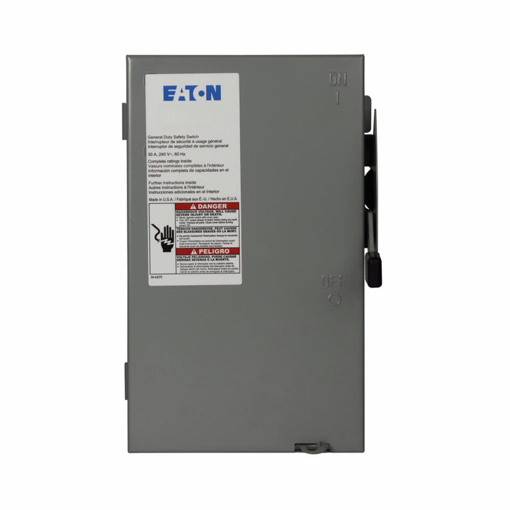 Cutler Hammer DG321UGB - Non-Fusible Disconnect Switch 30A 240V AC (100kA AIC @240V)