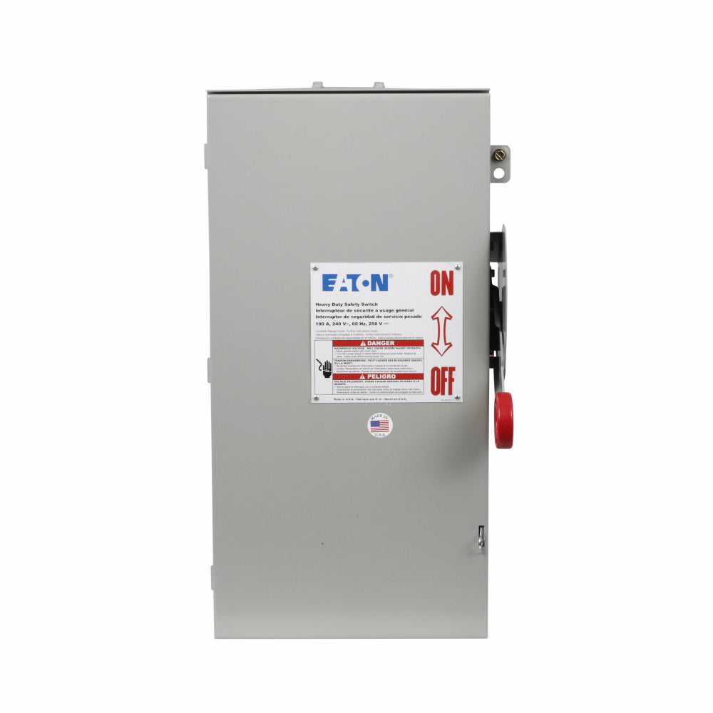 Cutler Hammer DH363FRK - Fusible Safety Switch 600V AC/100A (NEMA 4X, 100kA AIC)