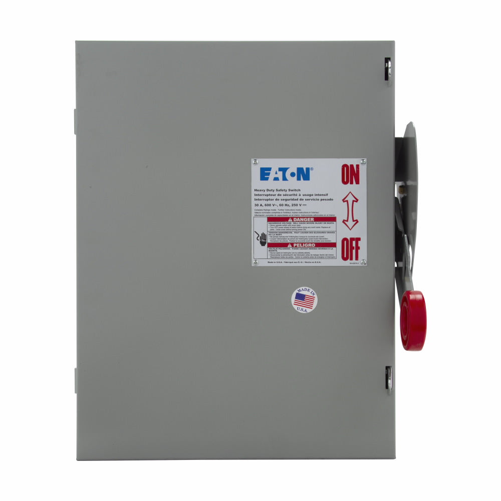 Cutler Hammer DH461UGK - Non-Fusible Disconnect Switch 600V 30A (200kA AIC @600V)