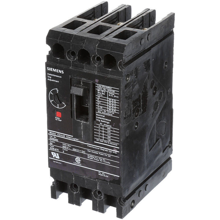 Siemens ED63S125A - Molded Case Circuit Breaker 125A 600V