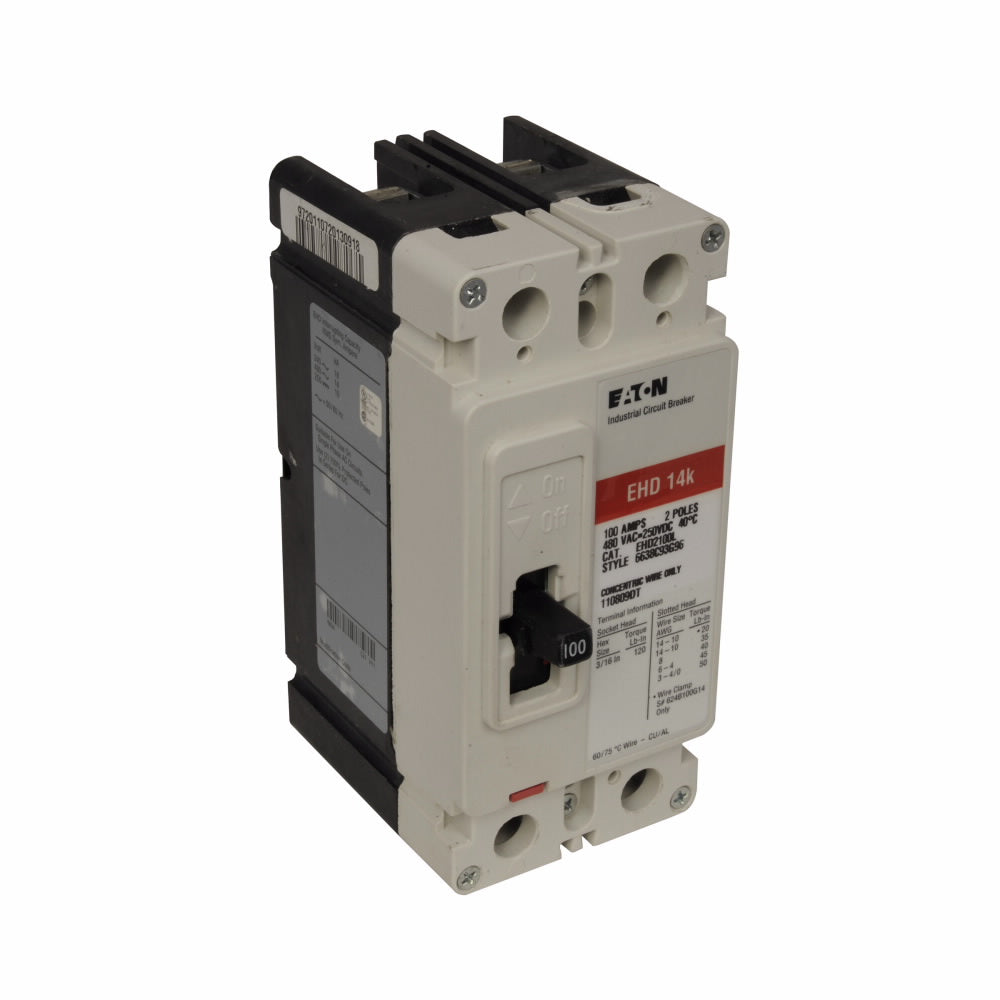 Eaton EHD2050 - Molded Case Circuit Breaker 50A 480V 2-Pole
