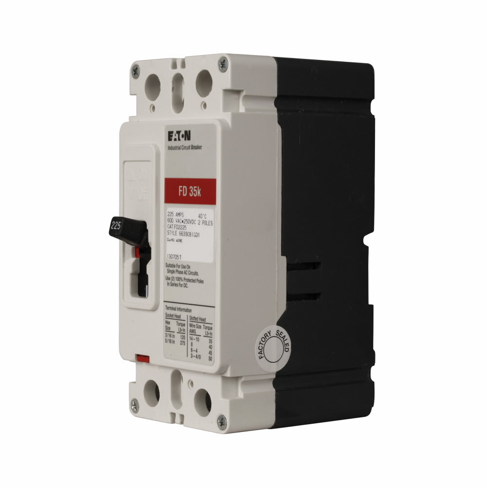 Cutler Hammer FD2175 - Molded Case Circuit Breaker, 175A 2-Pole