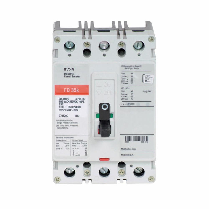 Cutler Hammer FD3150K - Molded Case Disconnect 150A 600V 3P