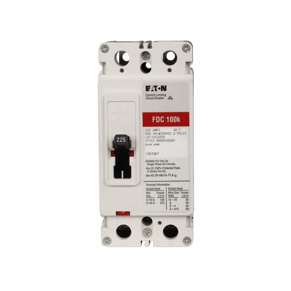 Cutler Hammer FDC2030 - Molded Case Circuit Breaker, 30A 600V 2-Pole
