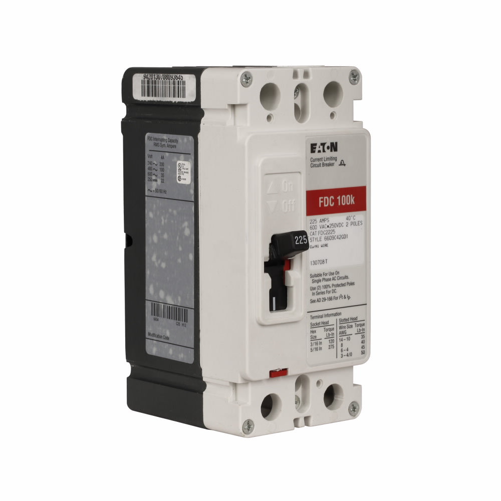 Cutler Hammer FDC2200 - Molded Case Circuit Breaker 200A 600V