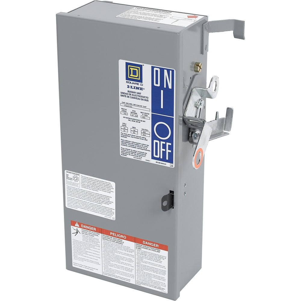 Square D PQ3610G - Fusible Disconnect 100A 600V (200kA AIC)