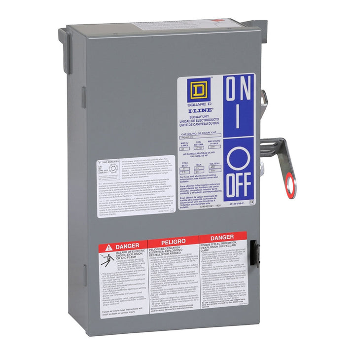 Square D PQ4603G - Fusible Bus Plug 30A 3P (200kA AIC)