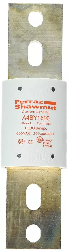 Mersen A4BY1600 - Class L Fuse 1600A (200kA@600V Interrupting Capacity)