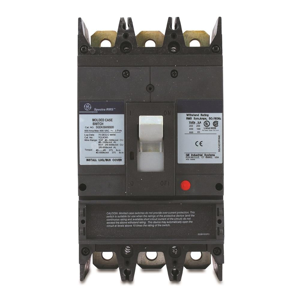 General Electric SGDA36AN0600 - Molded Case Circuit Breaker, 600A 600V